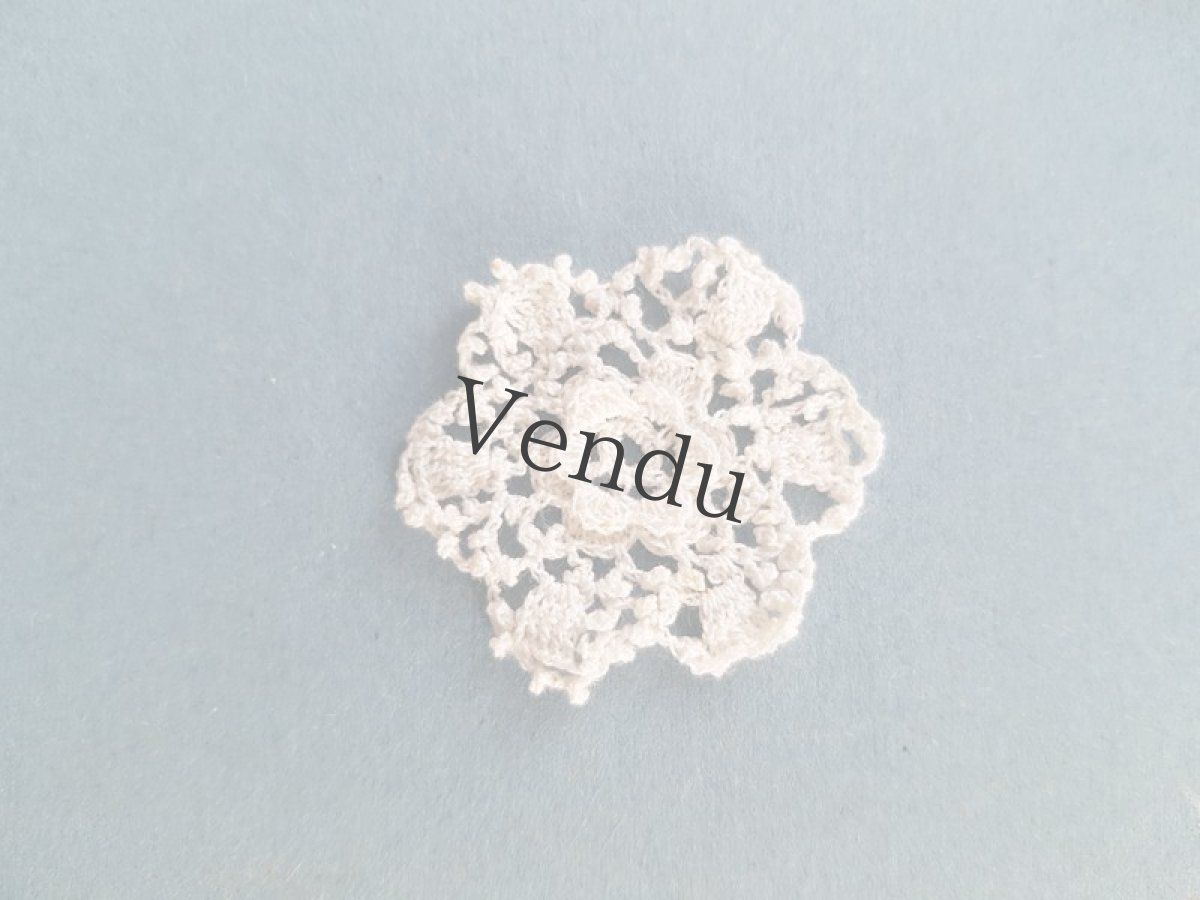 画像3: フランスアンティーク　アイリッシュクロッシェレースのモティーフ (3)