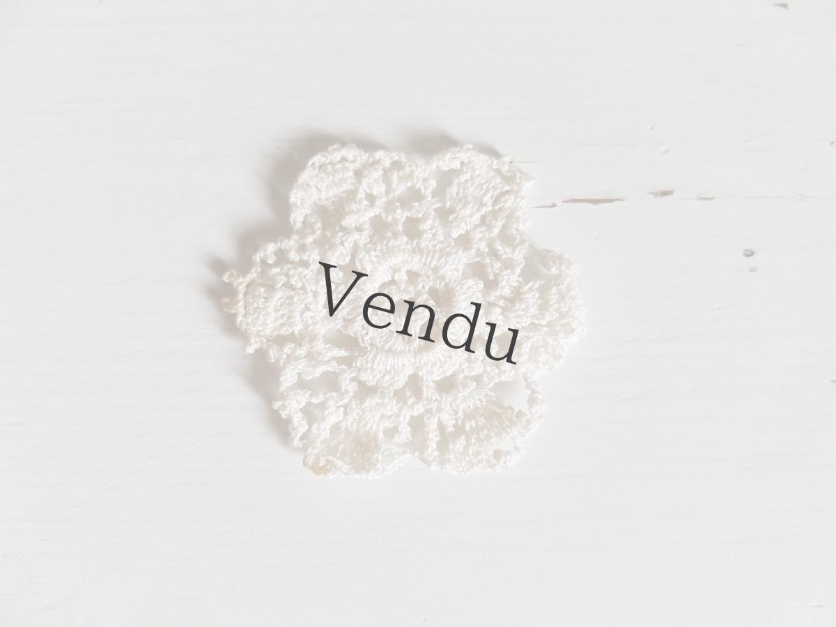 画像5: フランスアンティーク　アイリッシュクロッシェレースのモティーフ (5)