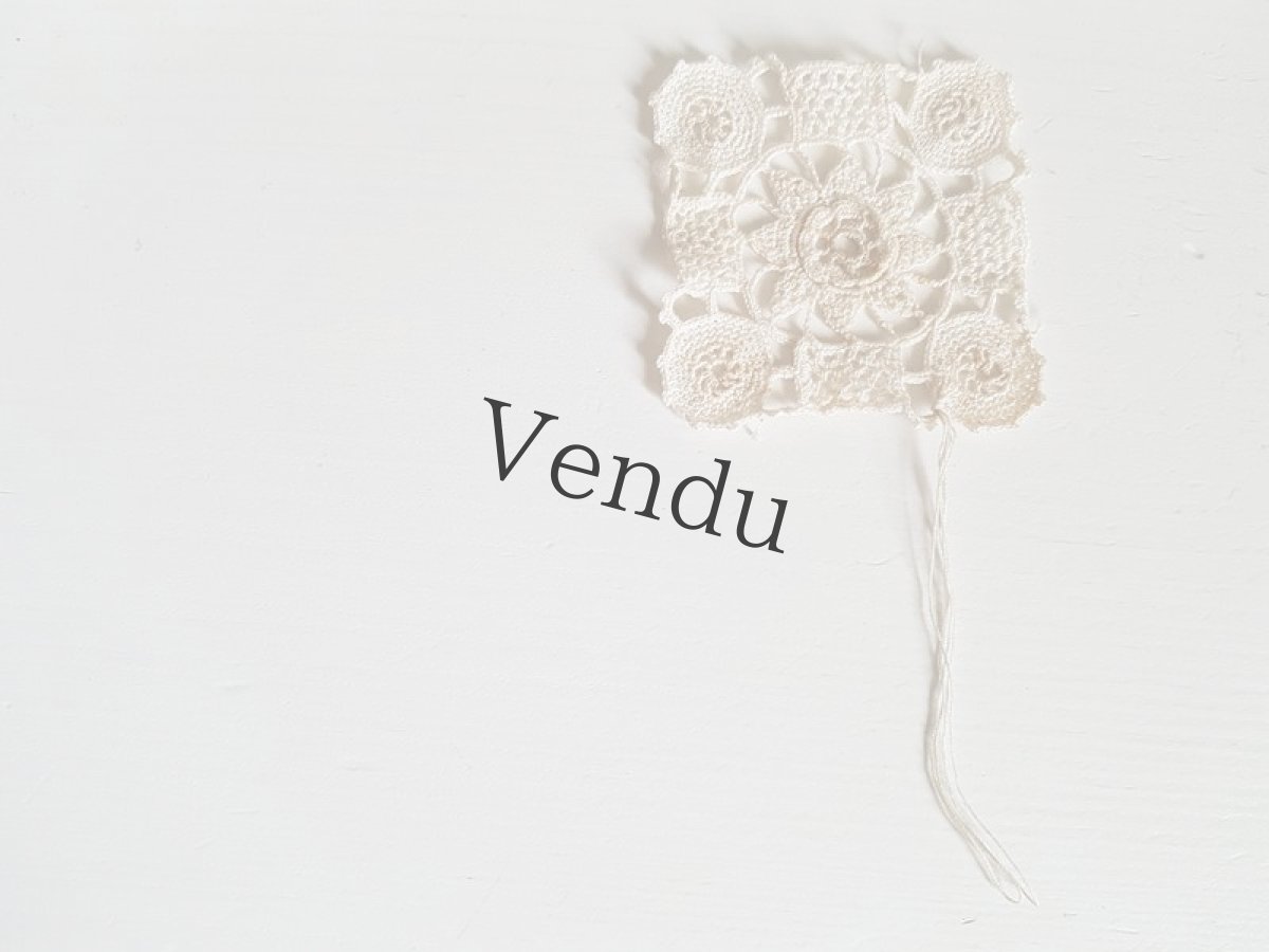 画像6: フランスアンティーク　アイリッシュクロッシェレースのモティーフセット (6)