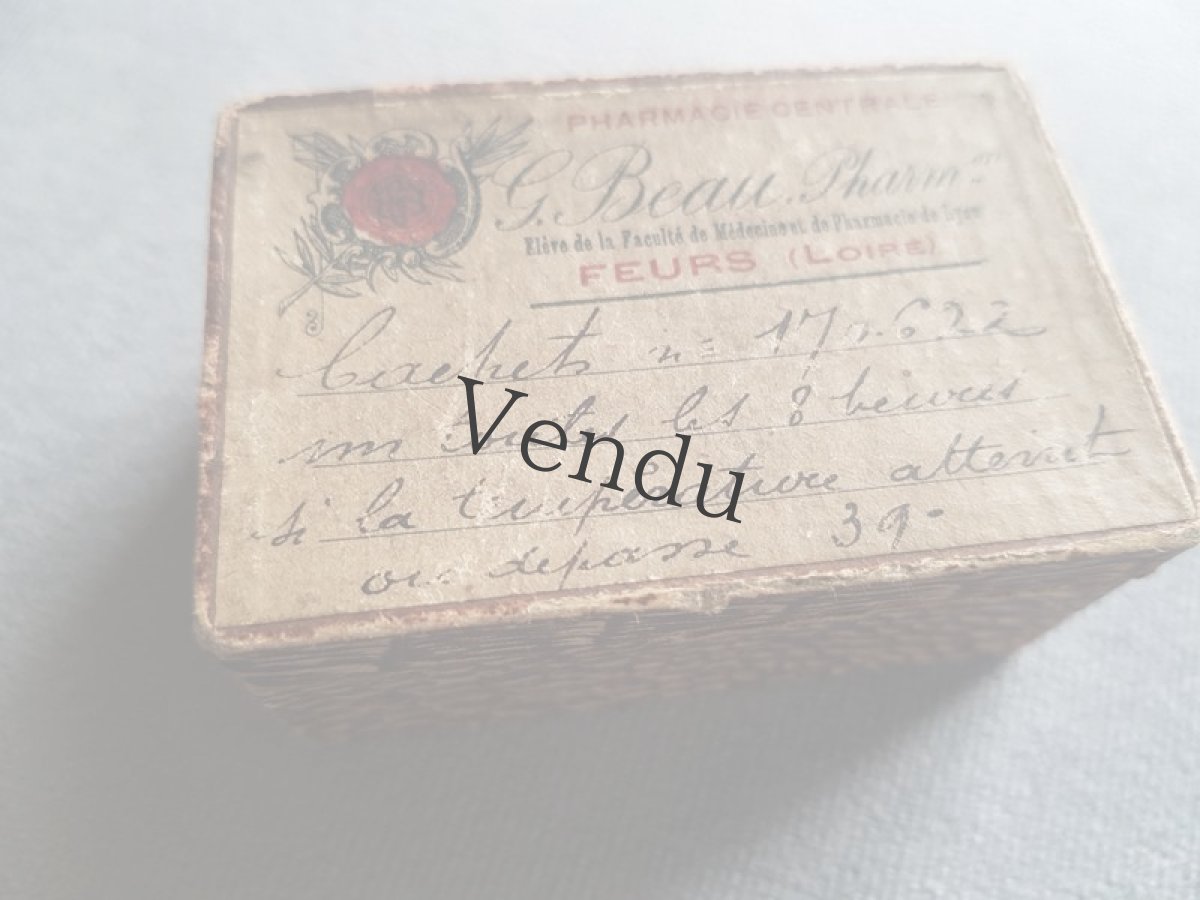 画像2: フランスアンティーク　ファーマシーボックス (2)