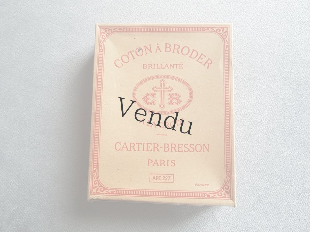 画像2: フランスアンティーク　カルティエ＝ブレッソン刺繍糸16 白５本セット (2)