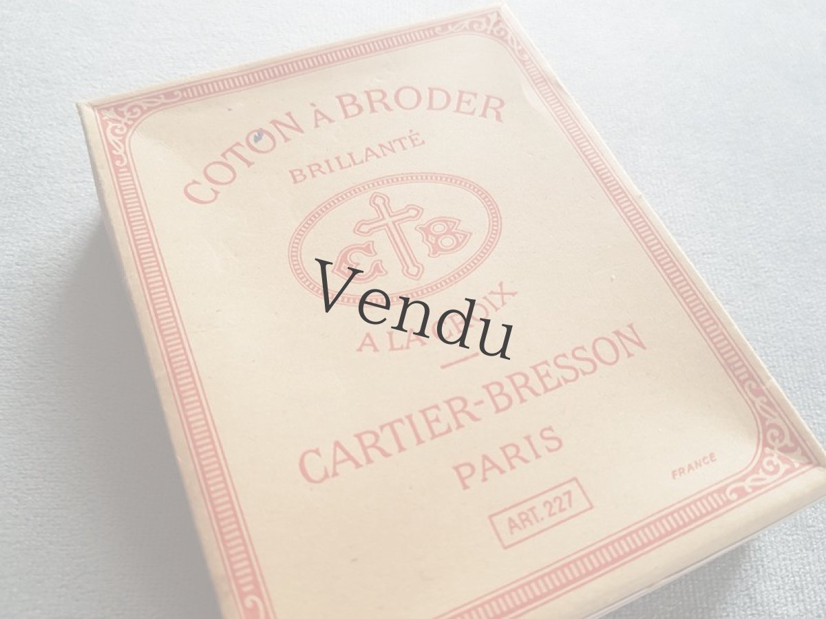 画像9: フランスアンティーク　カルティエ＝ブレッソン刺繍糸16 白５本セット (9)