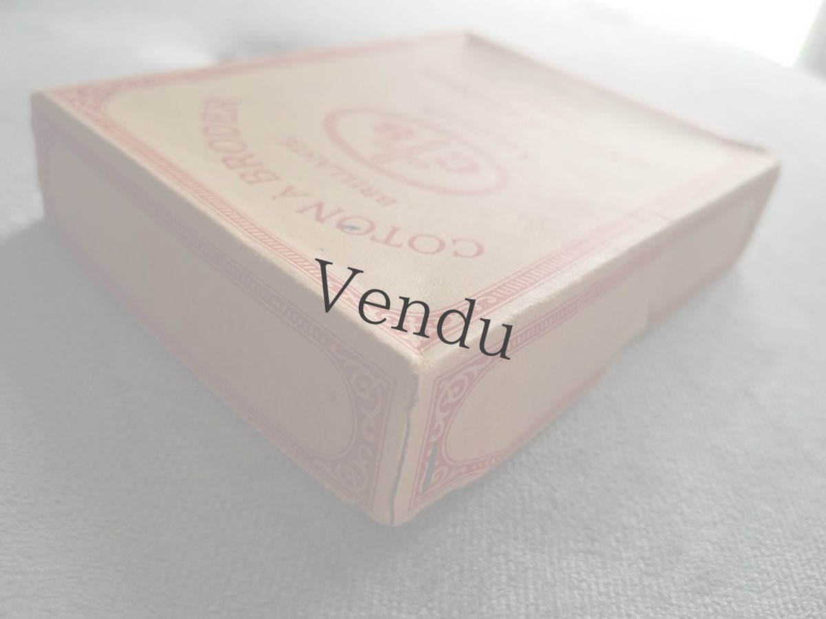 画像11: フランスアンティーク　カルティエ＝ブレッソン刺繍糸16 白５本セット (11)