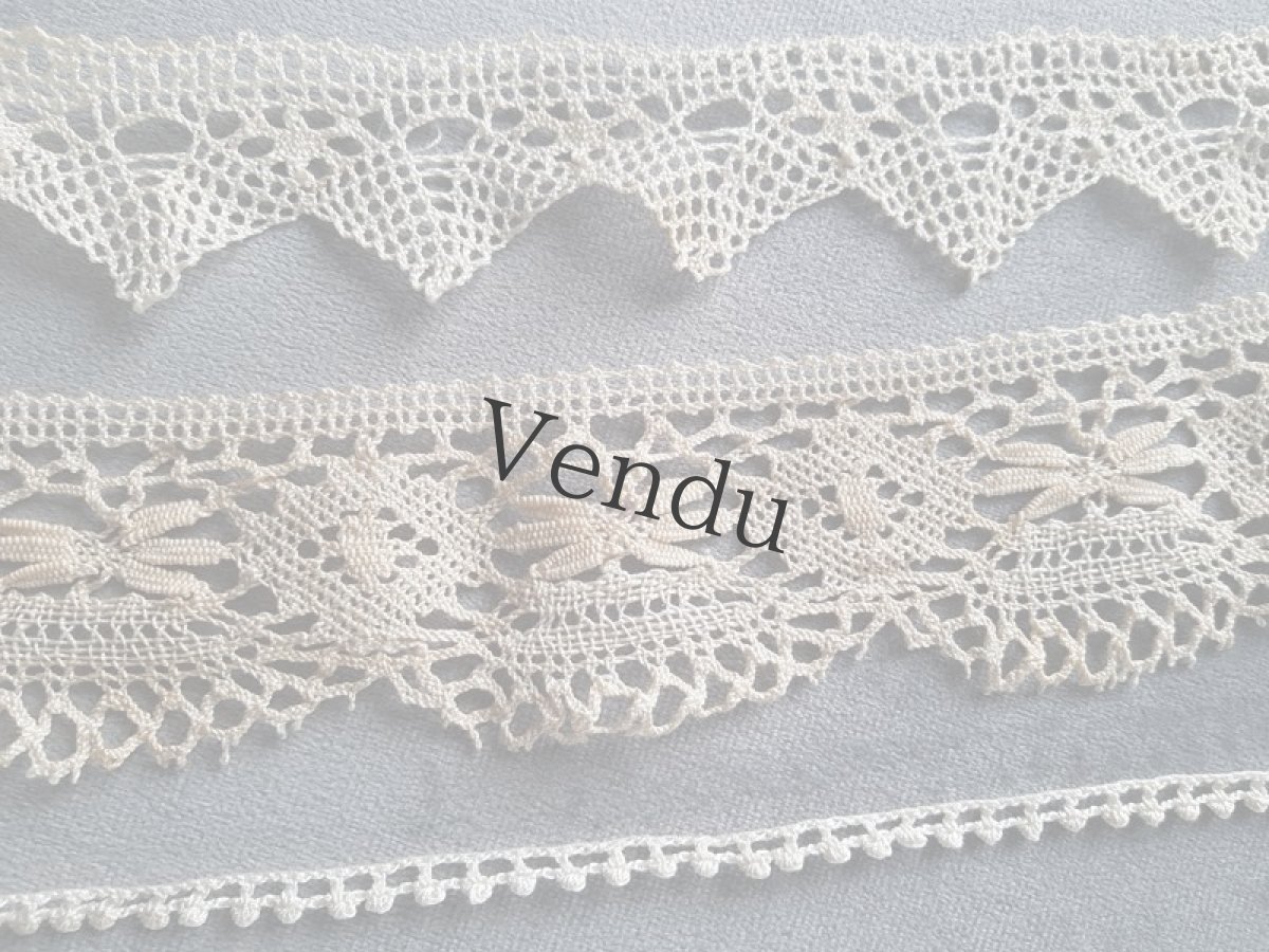 画像4: フランスアンティーク　３種のレースセット (4)