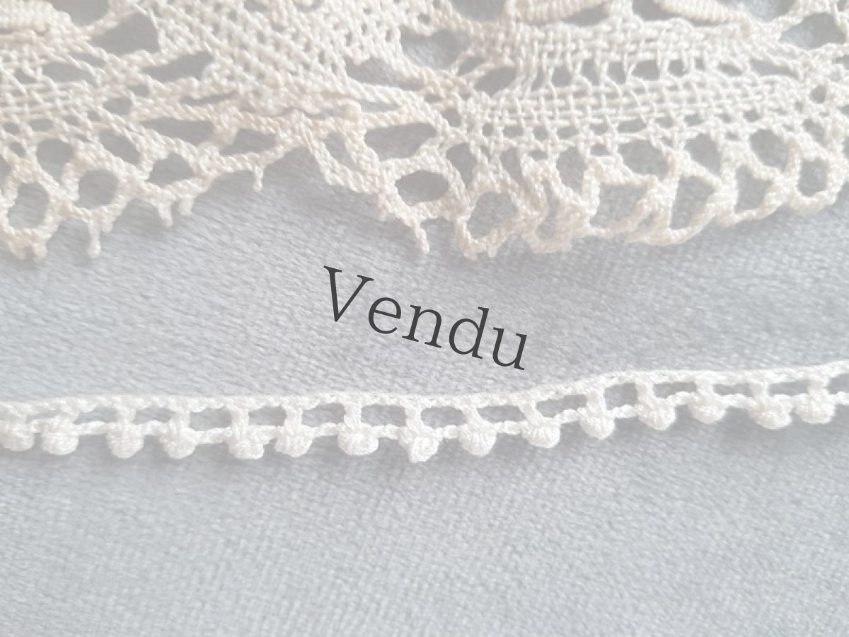 画像7: フランスアンティーク　３種のレースセット (7)