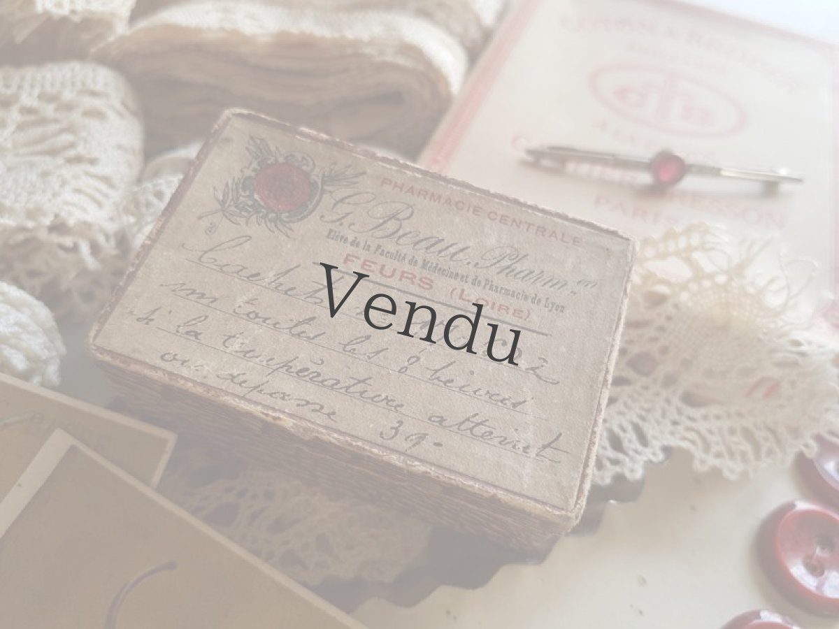 画像9: フランスアンティーク　ファーマシーボックス (9)