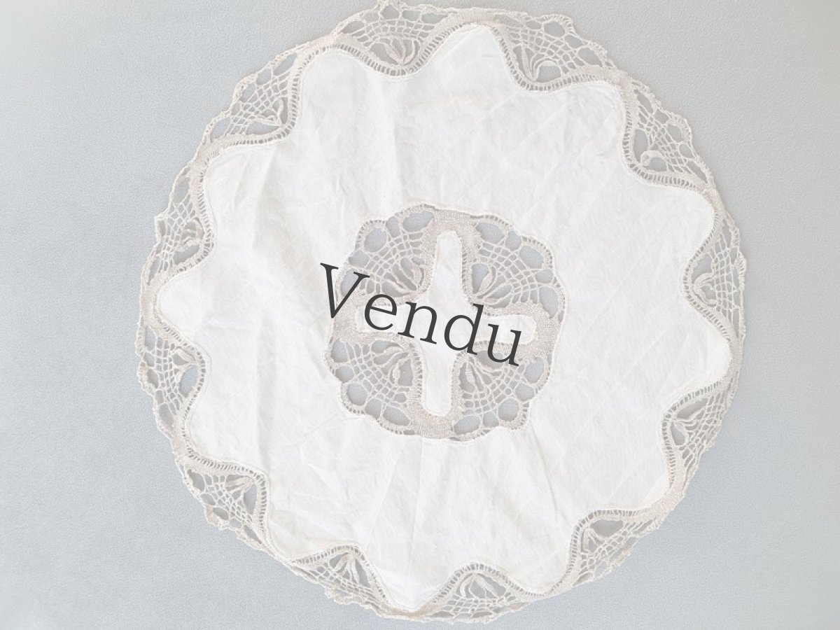 画像2: フランス　レースのドイリー (2)