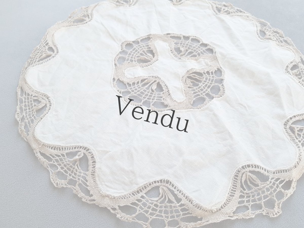 画像5: フランス　レースのドイリー (5)