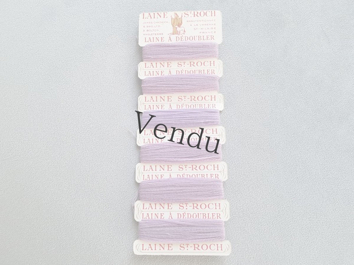 画像3: フランスアンティーク　紙製糸巻き　ラベンダー (3)