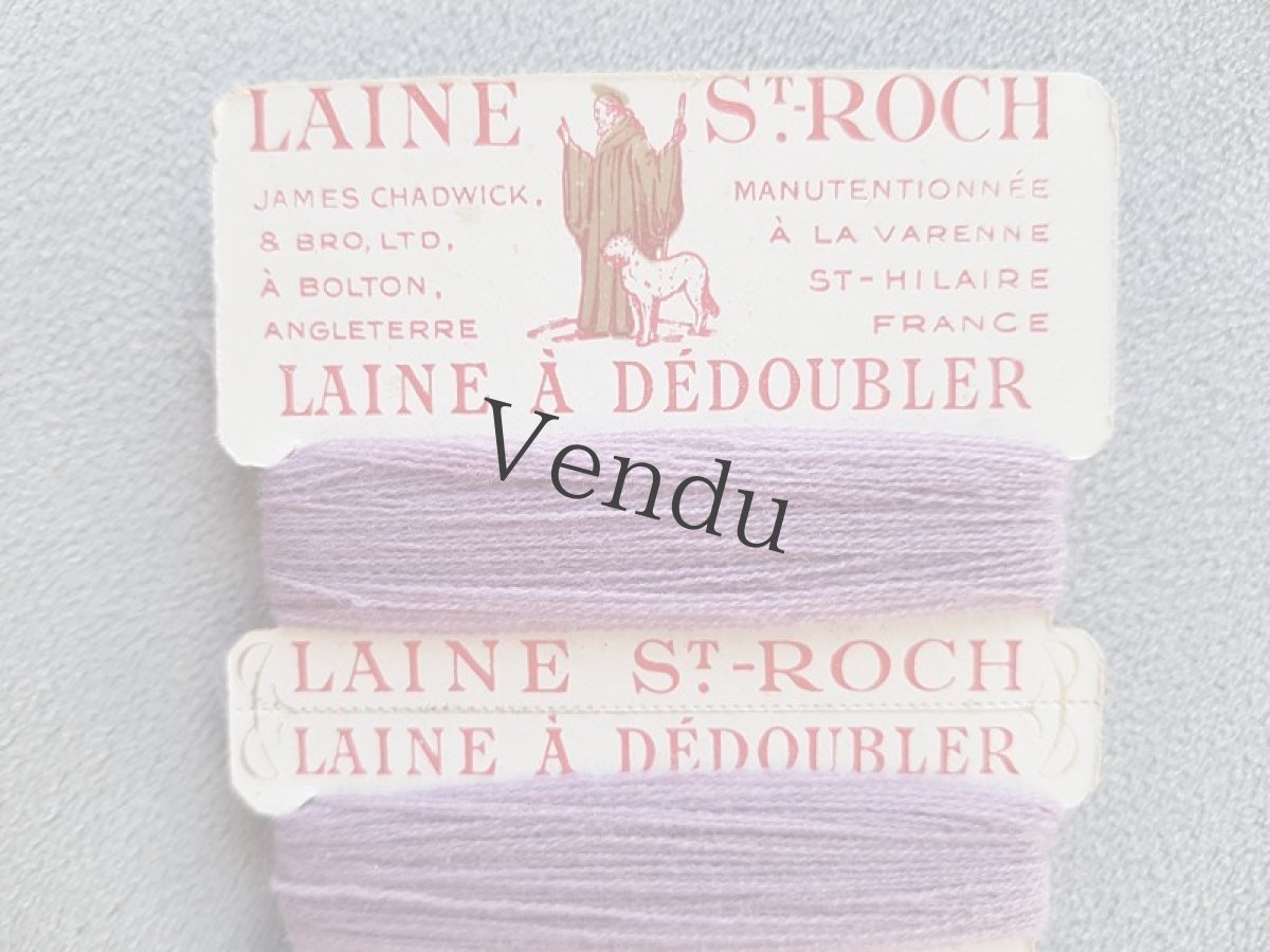 画像2: フランスアンティーク　紙製糸巻き　ラベンダー (2)