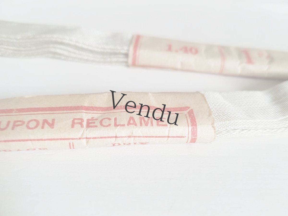 画像2: フランスヴィンテージ　ラベル付きリボン (2)