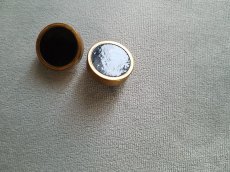 画像3: フランスアンティーク　黒が印象的なメタルボタン27mm (3)