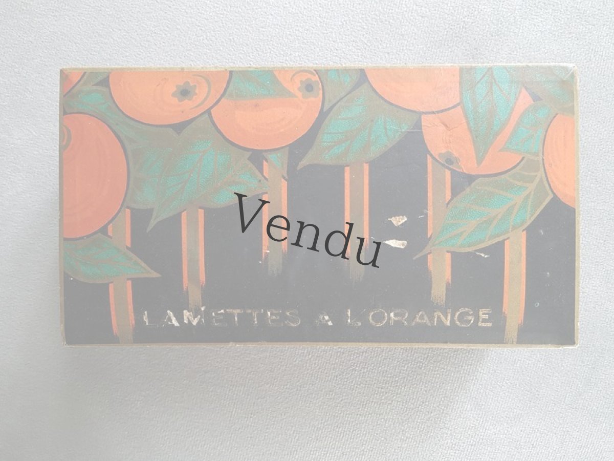 画像1: フランスアンティーク　ショコラティエのお菓子箱 J.Lafey (1)