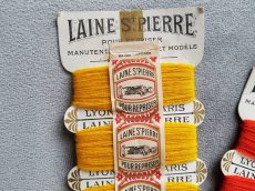 画像3: フランスアンティーク　紙製糸巻き LAINE St-PIERRE 2色セット (3)