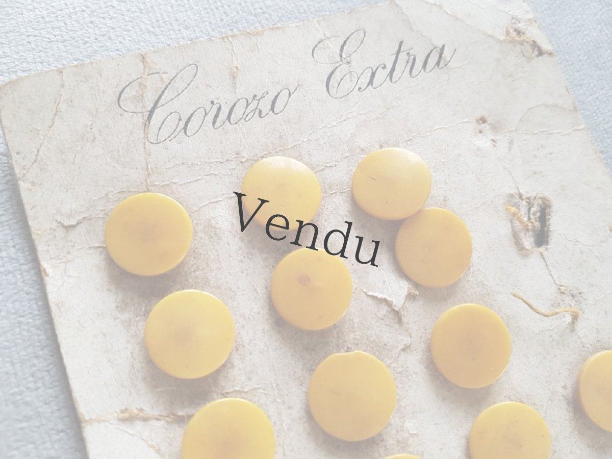 画像2: フランスアンティーク　19世紀前後コロゾのボタンシート (2)