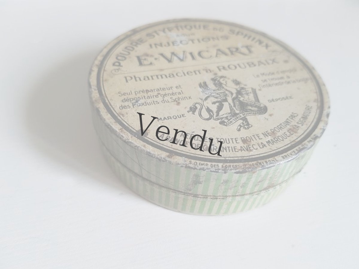 画像2: フランスヴィンテージ　ファーマシーボックスTin缶 (2)