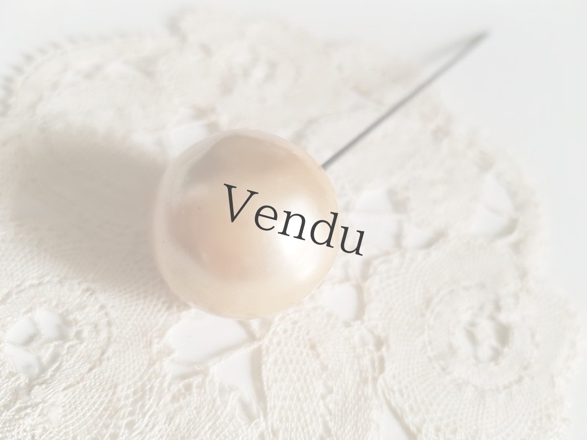 画像3: フランスアンティーク　パールのハットピン 10.2cm (3)