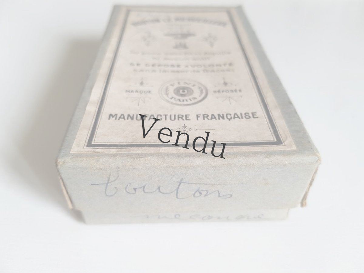 画像3: フランスアンティーク　箱入りメタルボタン BOUTON LE MERVEILLEUX (3)