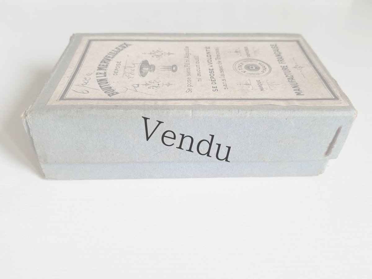 画像4: フランスアンティーク　箱入りメタルボタン BOUTON LE MERVEILLEUX (4)