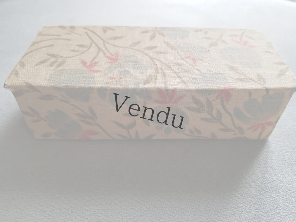 画像5: フランスアンティーク　小さなカルトナージュボックス (5)