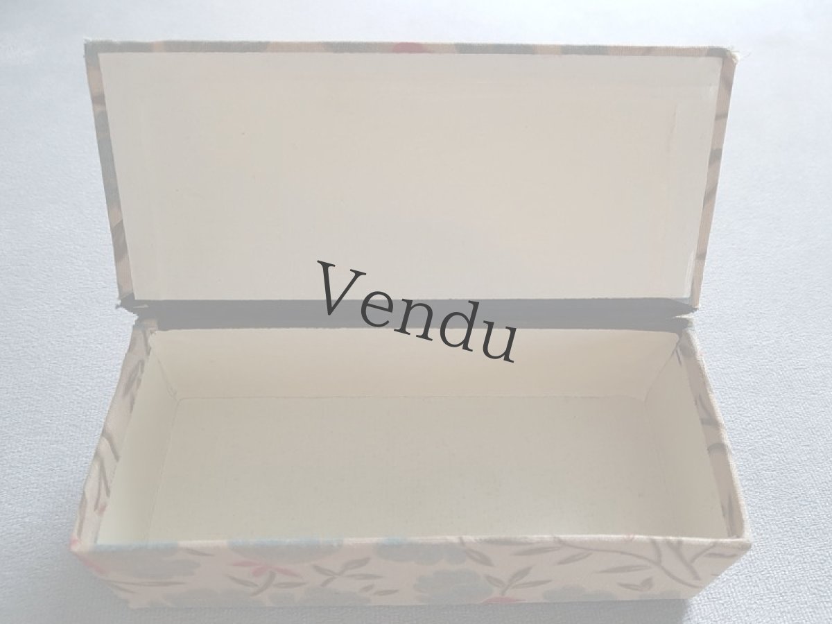 画像7: フランスアンティーク　小さなカルトナージュボックス (7)