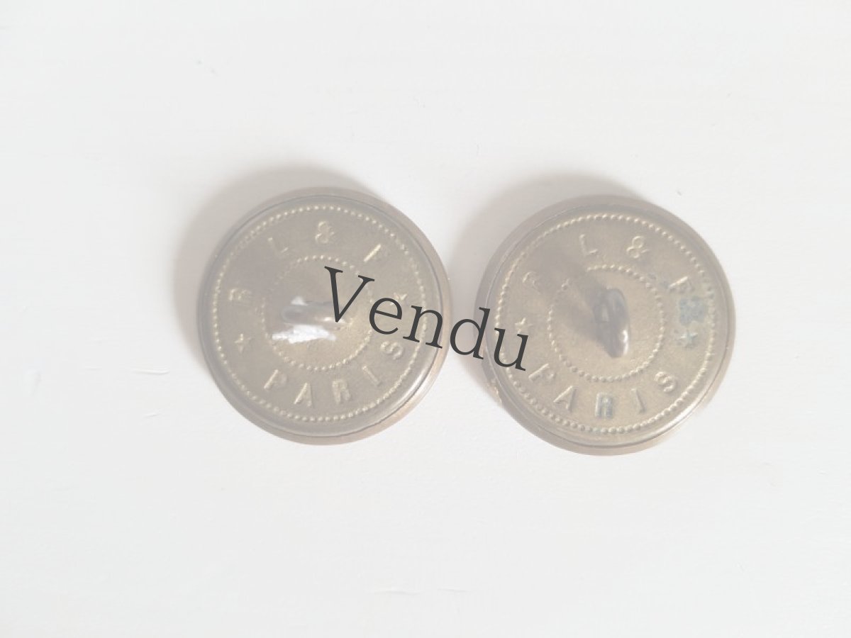 画像6: フランスアンティーク　マザーオブパール 貝ボタン23mm (6)