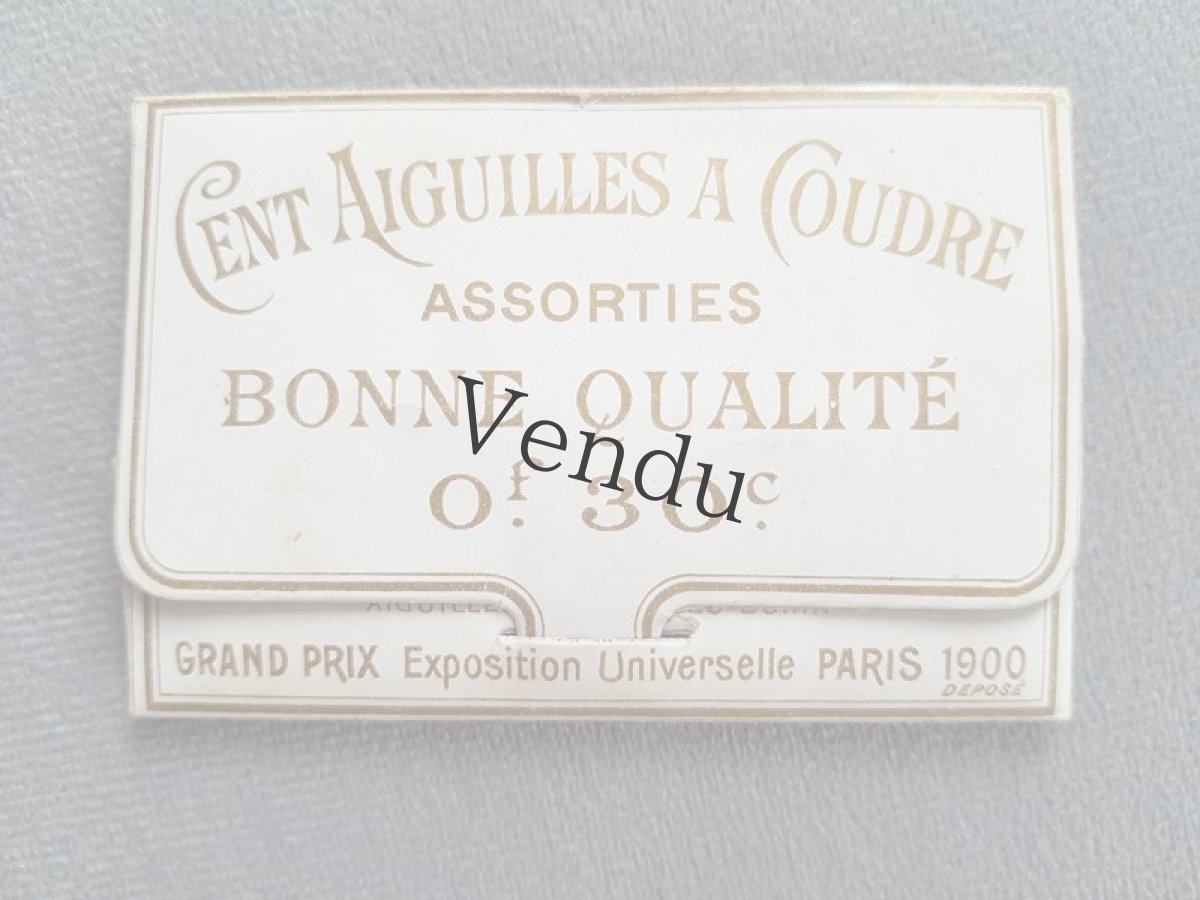 画像1: フランスアンティーク　AU BON MARCHÉの縫い針セット (1)