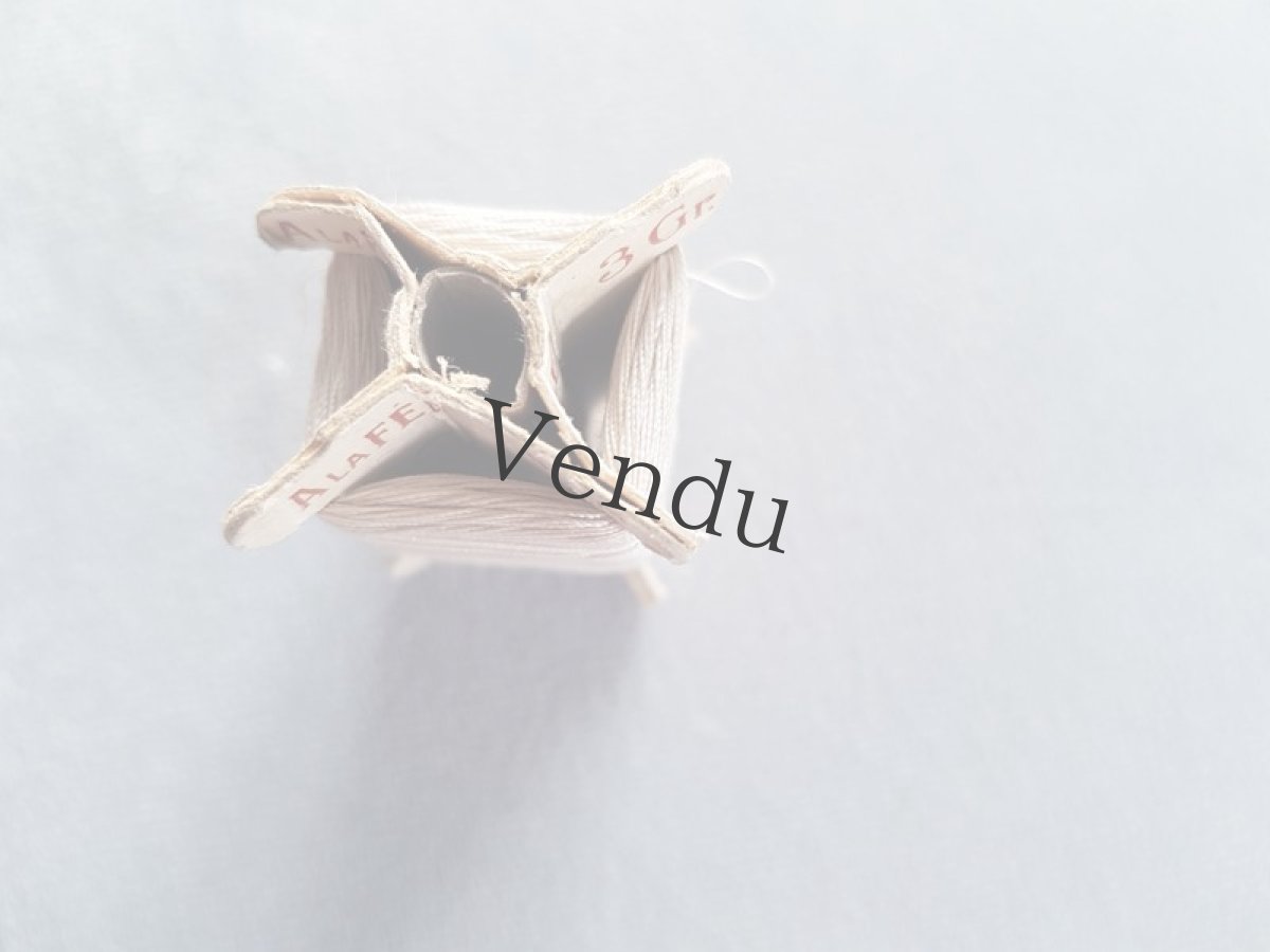 画像5: フランスヴィンテージ　立体糸巻き "gris perle" パールグレー (5)