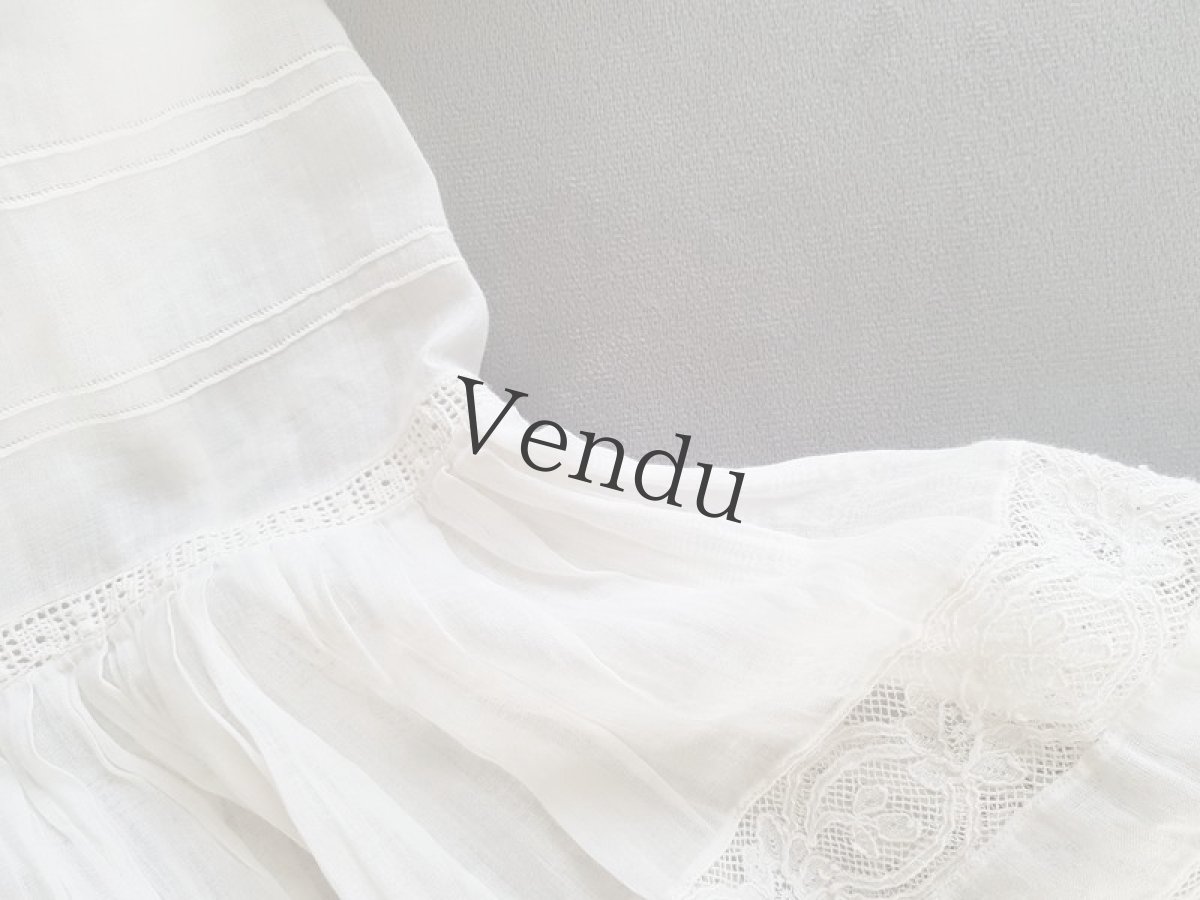 画像7: フランスアンティーク　やわらかレーススカート（ジュポン） (7)