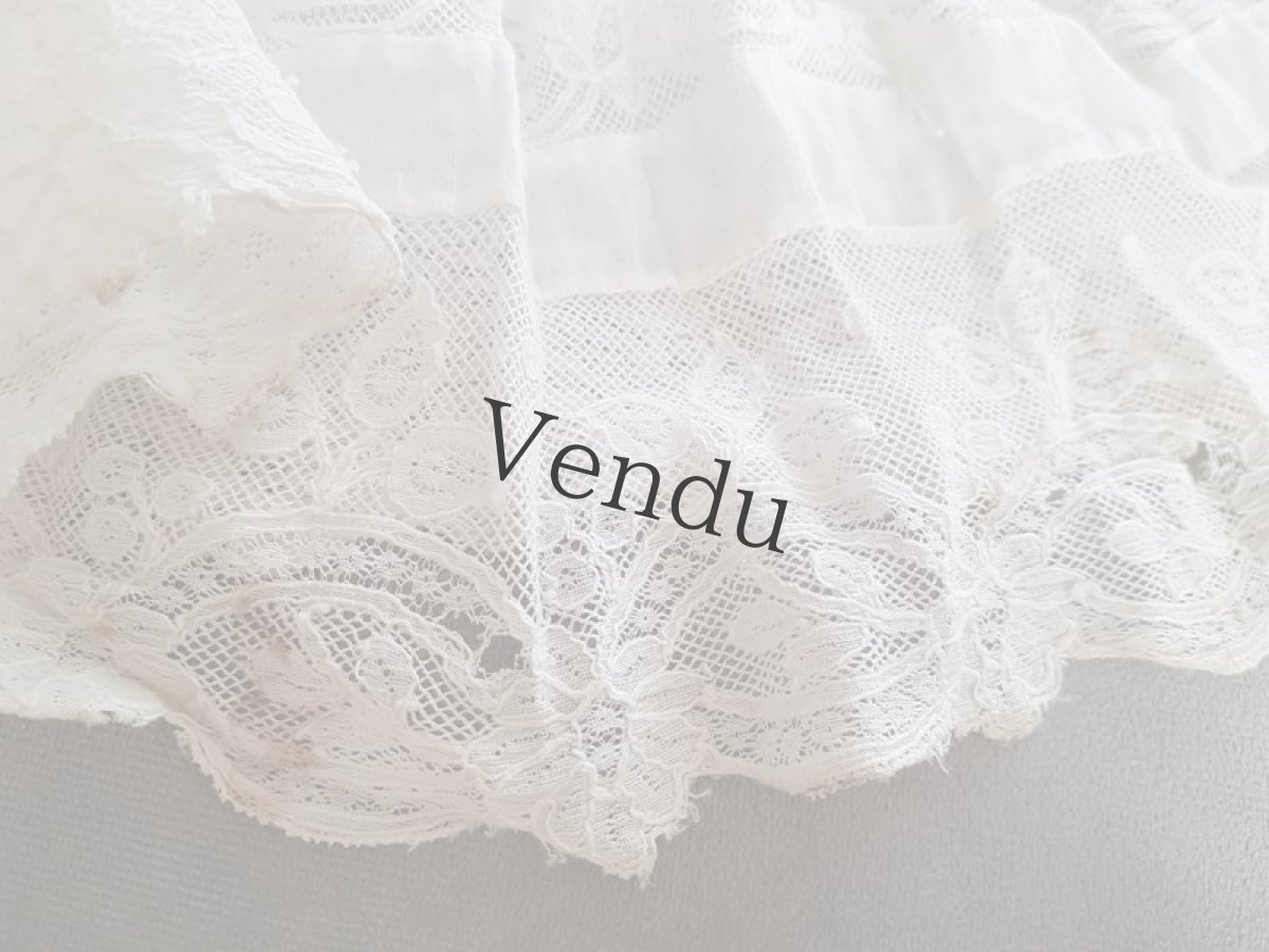 画像11: フランスアンティーク　やわらかレーススカート（ジュポン） (11)