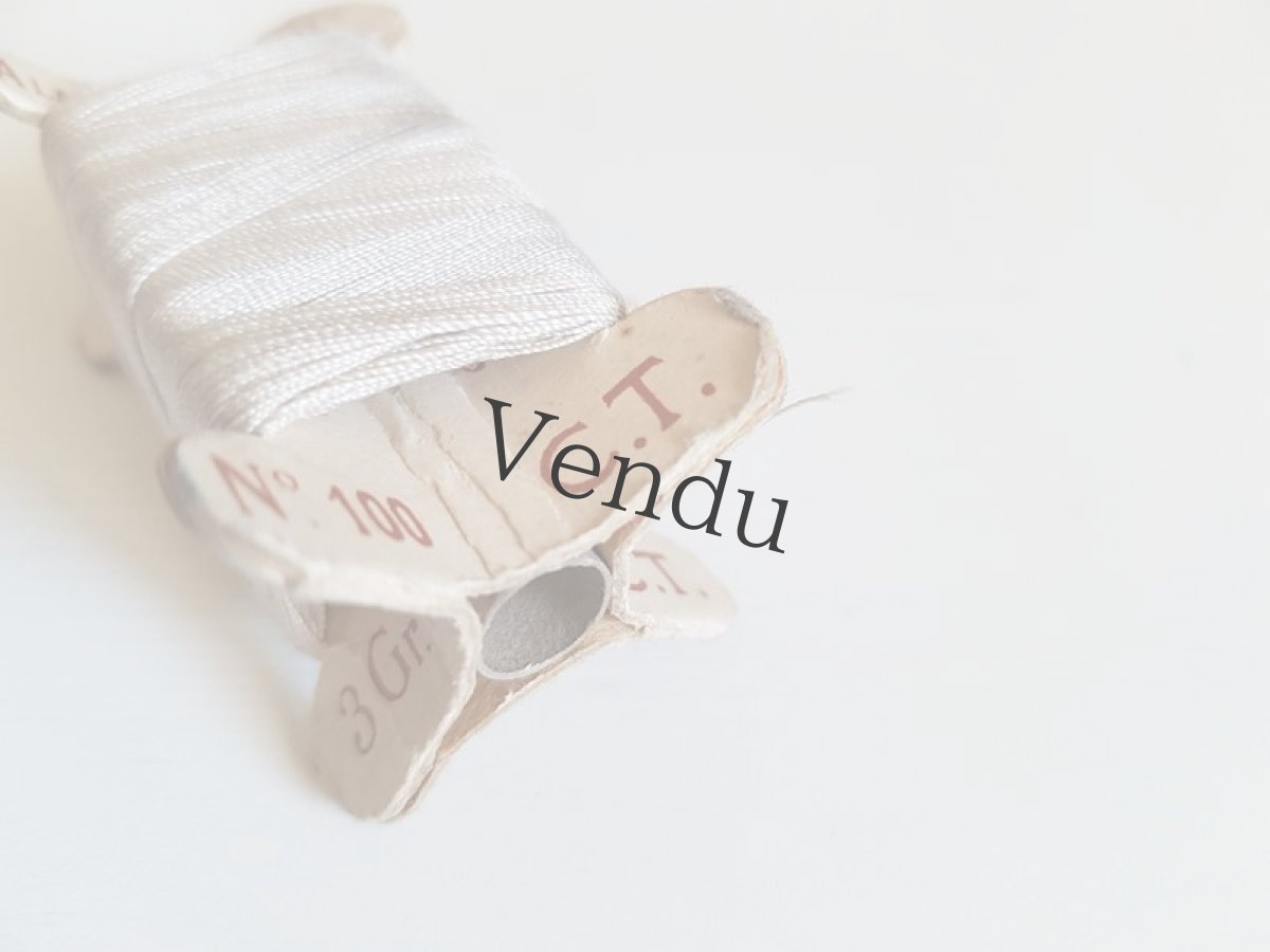 画像3: フランスヴィンテージ　立体糸巻き "gris perle" パールグレー (3)