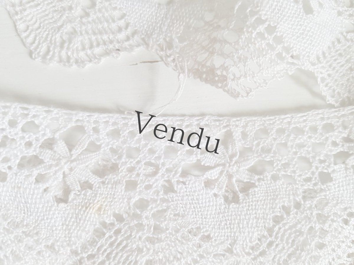 画像7: フランスヴィンテージ　お花柄のレースブレード (7)