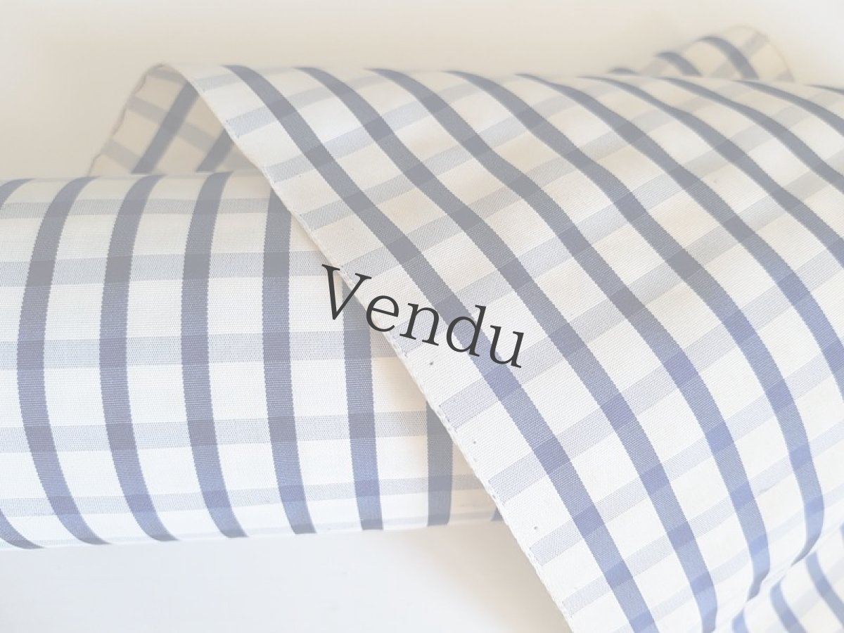 画像4: フランスアンティーク　レトロなチェックのリボン (4)