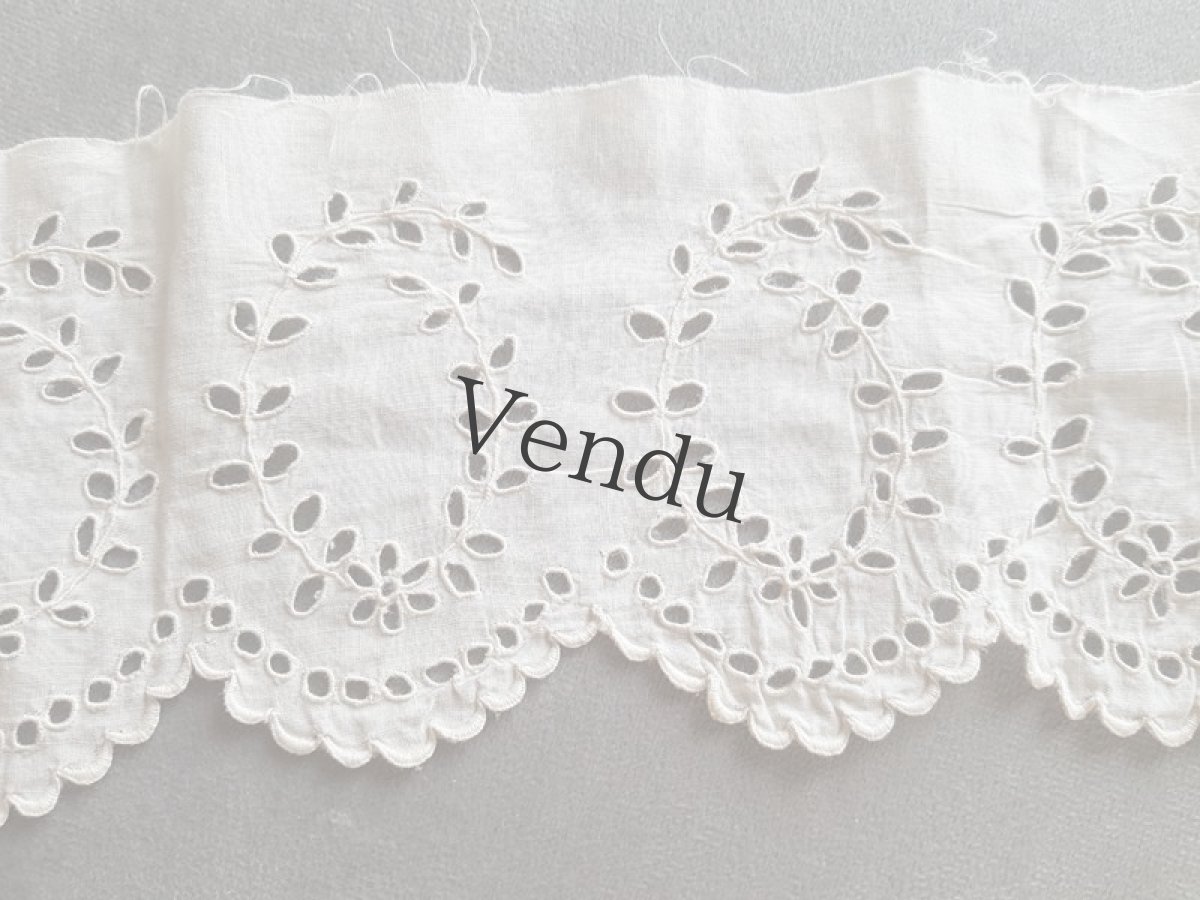 画像3: 【ご予約品】フランスアンティーク　スカラップレースセット (3)