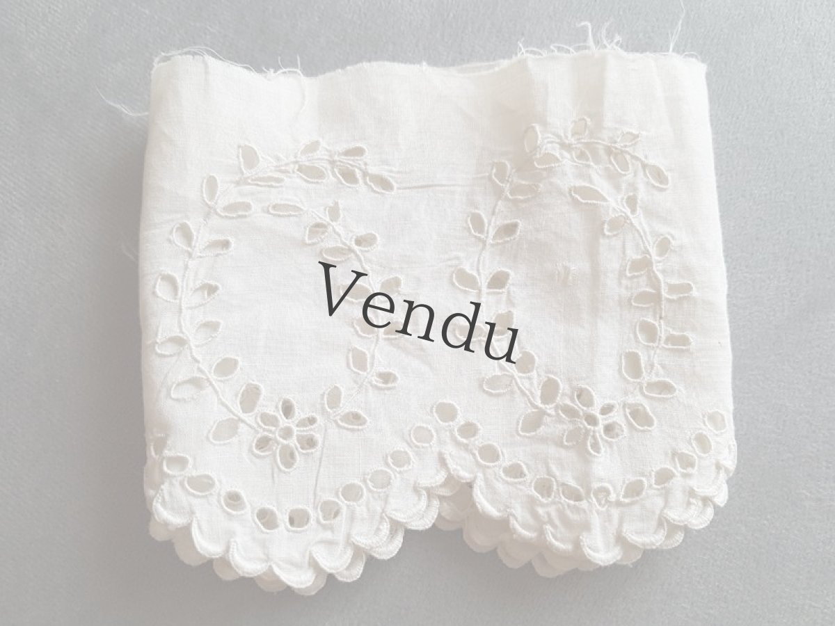 画像5: 【ご予約品】フランスアンティーク　スカラップレースセット (5)