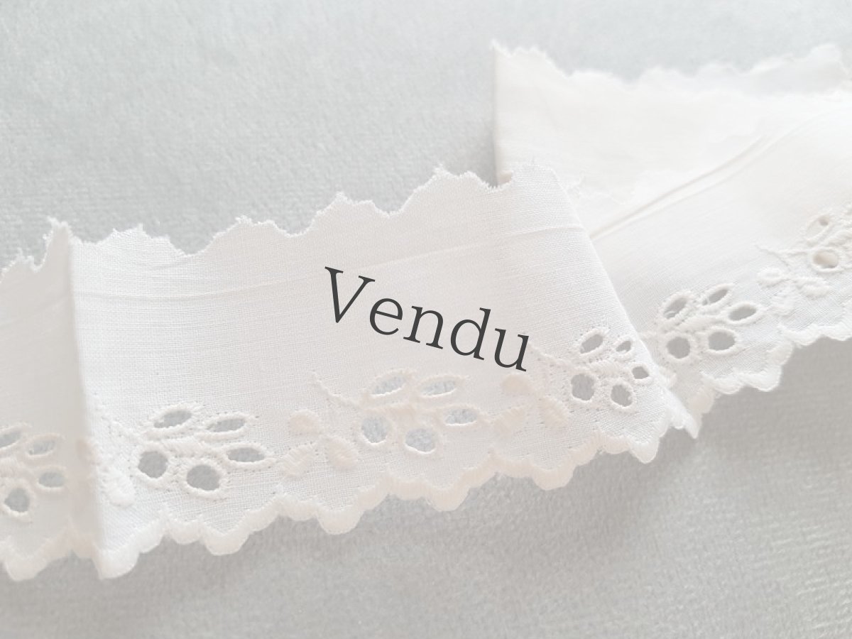 画像6: 【ご予約品】フランスアンティーク　スカラップレースセット (6)