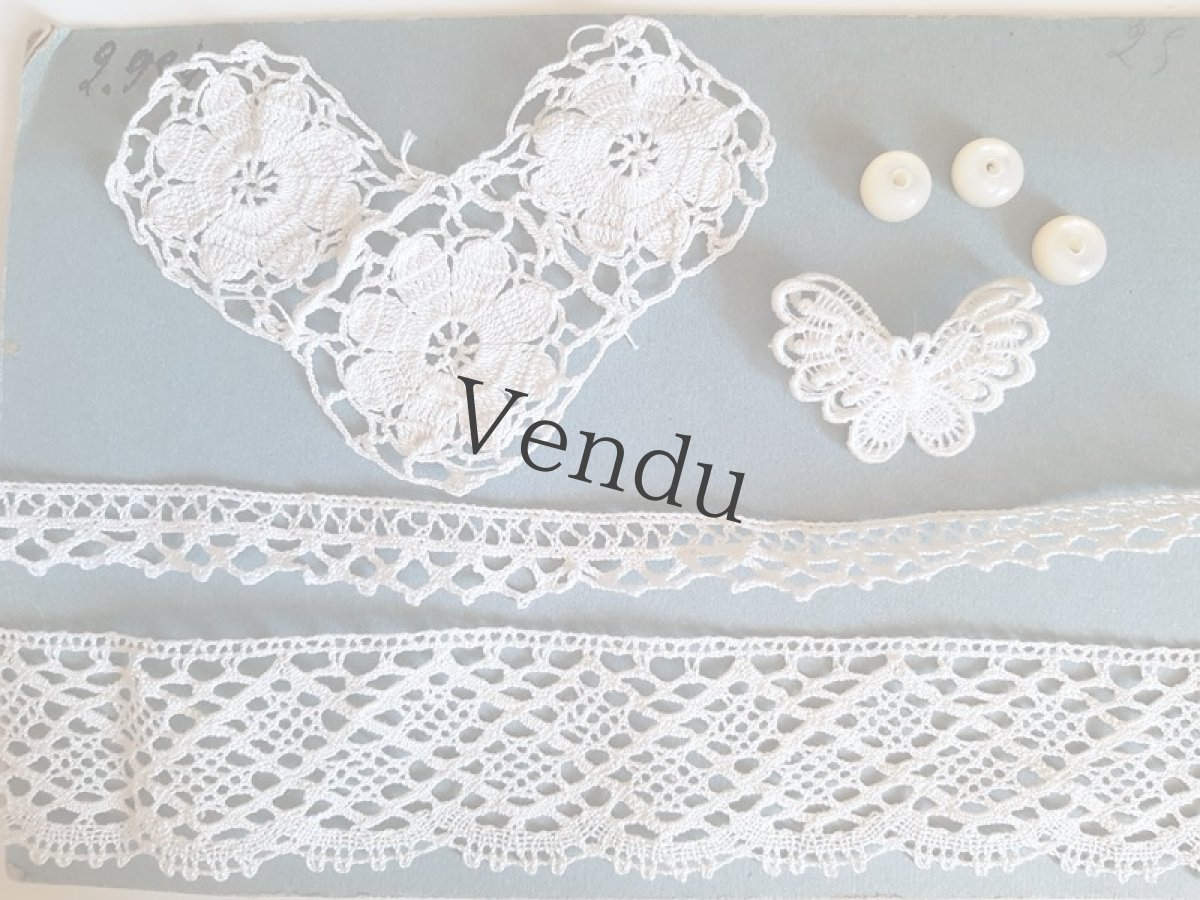 画像7: フランスアンティーク　レースセット (7)