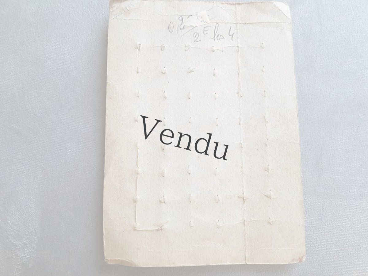 画像5: フランスヴィンテージ　ボタンシート16mm Écru (5)