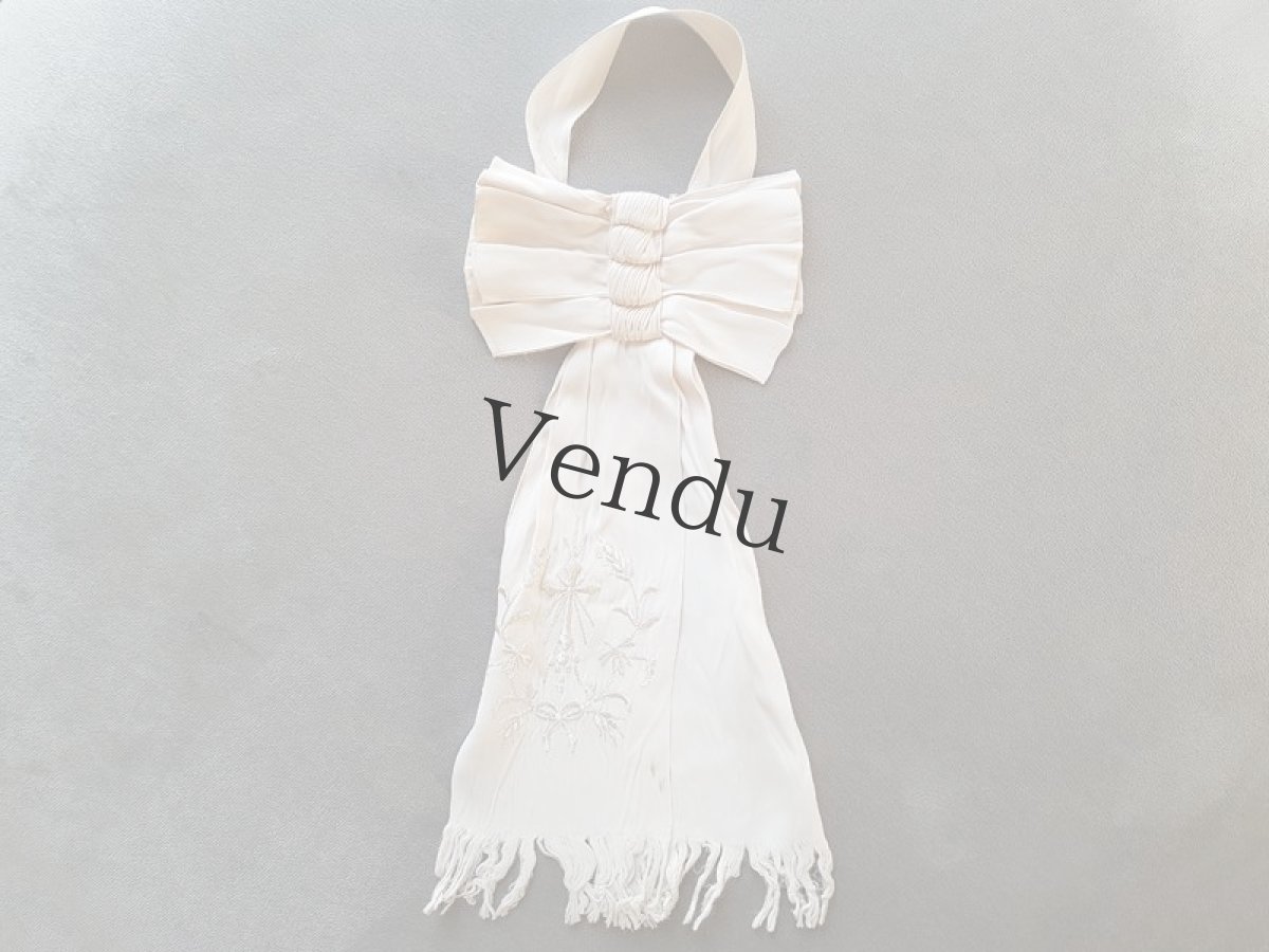 画像4: フランスアンティーク　コミュニオンのシルクリボン Brassard (4)