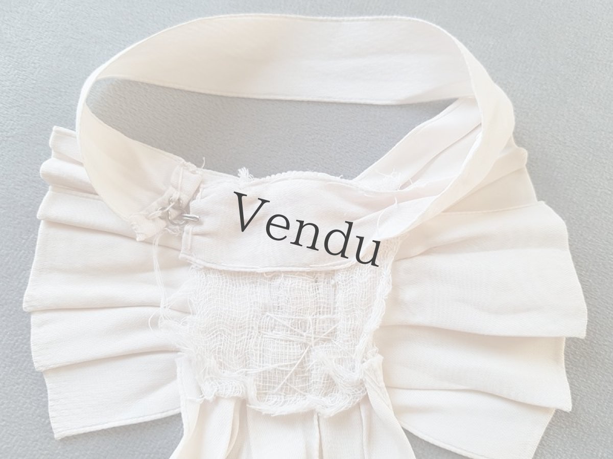 画像9: フランスアンティーク　コミュニオンのシルクリボン Brassard (9)