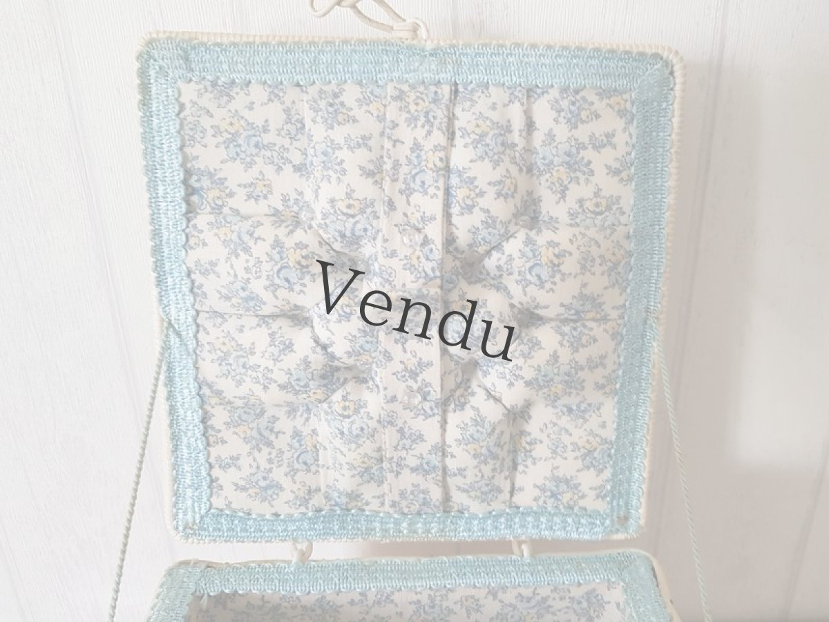 画像5: チェコスロバキアヴィンテージ　パニエ型お裁縫箱 (5)