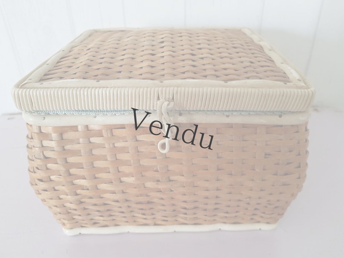 画像7: チェコスロバキアヴィンテージ　パニエ型お裁縫箱 (7)