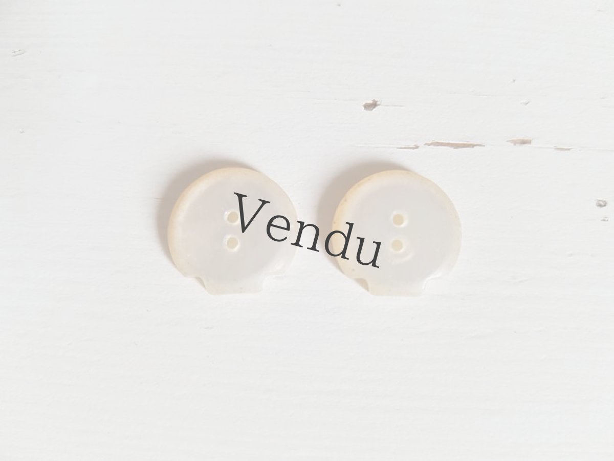 画像6: フランスアンティーク　貝のかたちの貝ボタン13mm (6)