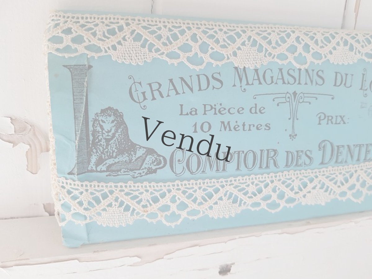 画像2: フランスアンティーク　Grands Magasins du Louvre のレースブレード (2)