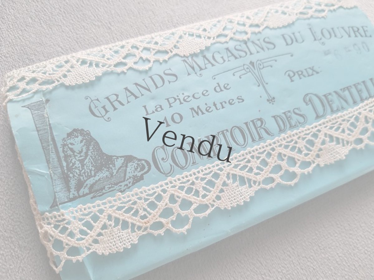 画像7: フランスアンティーク　Grands Magasins du Louvre のレースブレード (7)
