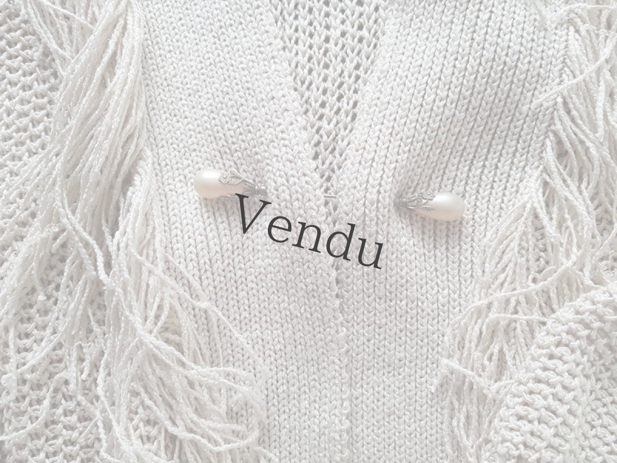 画像8: フランスアンティーク　パールのエパングル 9.3cm (8)