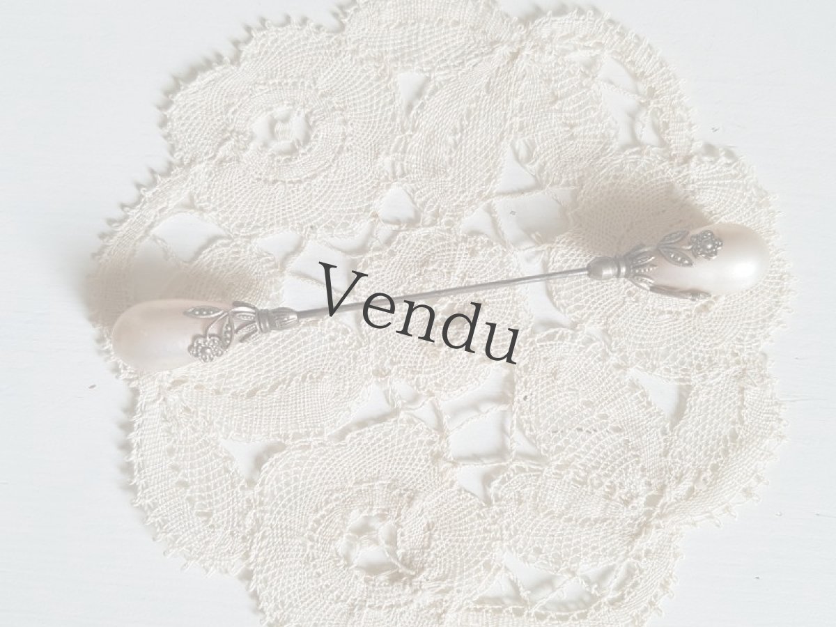 画像3: フランスアンティーク　パールのエパングル 9.3cm (3)