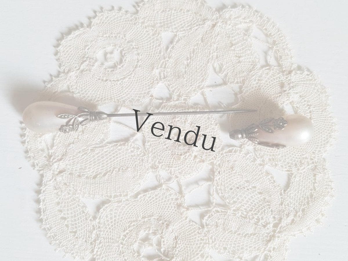 画像6: フランスアンティーク　パールのエパングル 9.3cm (6)