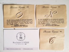 画像6: フランスアンティーク　Plumetis Express No.2 刺繍用モノグラム「N」 (6)