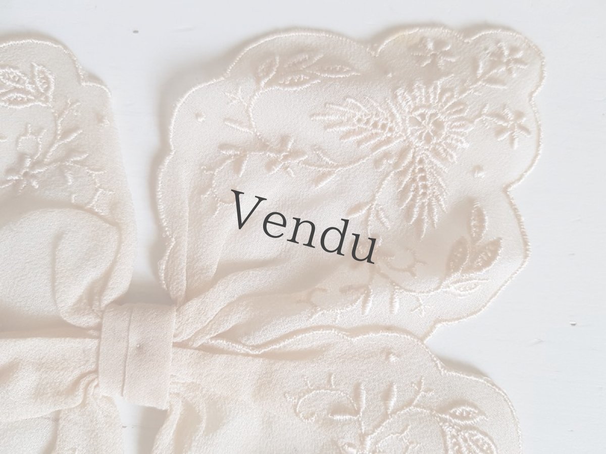 画像2: 【T様 ご予約品】フランスアンティーク　オーガンジーのリボン (2)